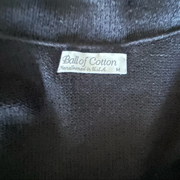 Elyse Walker Ball Of Cotton Black Button Down Collared Cardigan Shirt - Picture 3 of 4